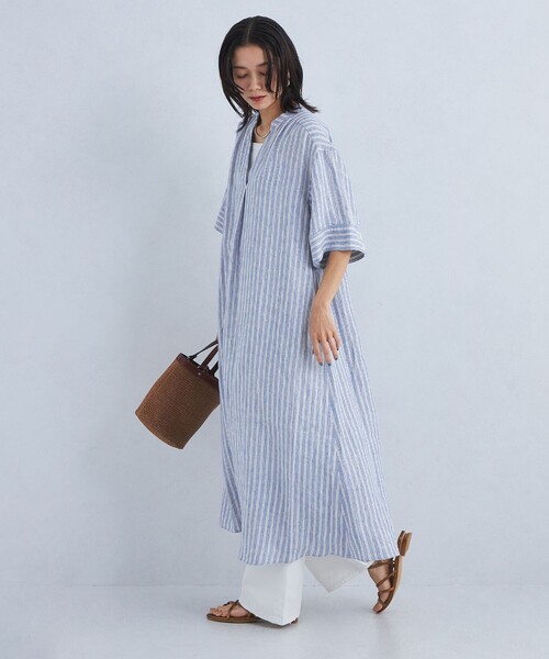 green label relaxing シャツワンピース 「size SHORTあり