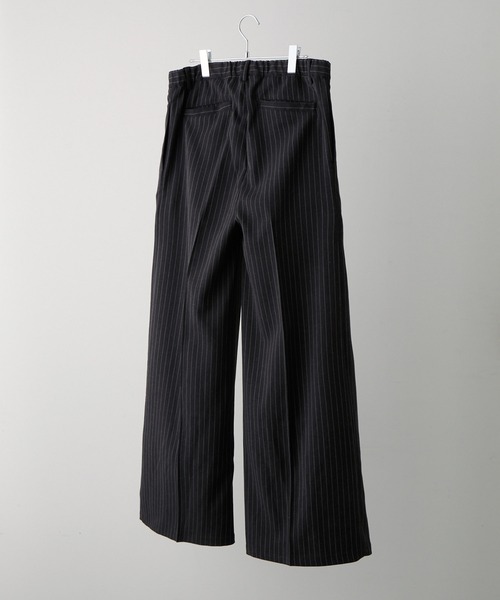 CLEL（クレイル） スラックス 「CLEL」Linen Blend 3D Tuck Slacks