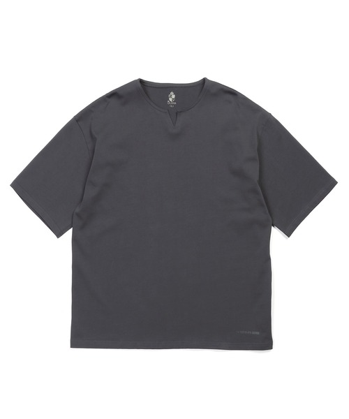 ERL★ ダメージ加工 クルーネック Tシャツ クルーネックTシャツ(7分袖)(綿100%・洗濯機OK) - ファッション