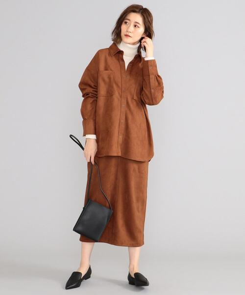 「SHARE PARK」 タートルネックニット 1 ベージュ レディース_画像5