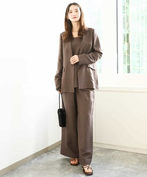 MK MICHEL KLEIN ジャケット テーラードジャケット リネン混