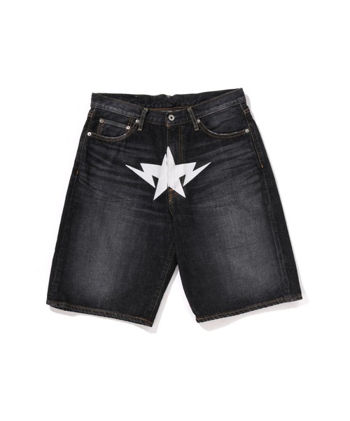 A BATHING APE ジーンズ TWIN STA RELAXED FIT DENIM SHORTS