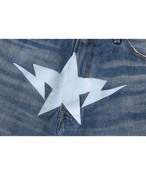 A BATHING APE ジーンズ TWIN STA RELAXED FIT DENIM SHORTS