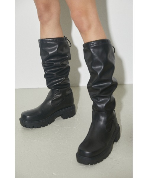 LAGUA GEM（ラグアジェム） ロングブーツ SMALL カーキ レディース