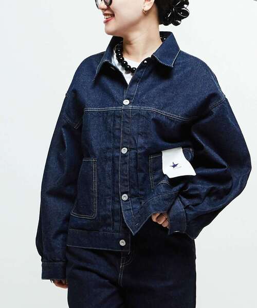 KUROデニム クロップド丈ジャケット KURO デニムジャケット gジャン 「KURO」DENIM JACKET INDIGO