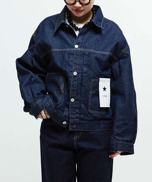 KURO デニムジャケット　インディゴブルー KURO デニムジャケット gジャン 「KURO」DENIM JACKET INDIGO