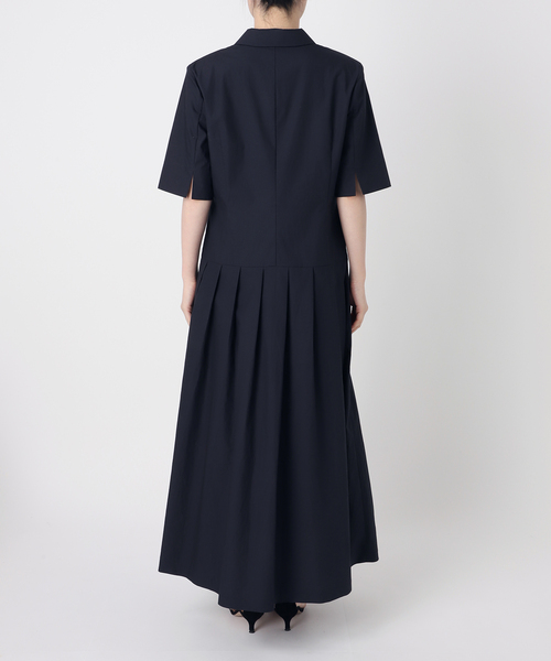 VERMEIL par iena コットンリネンワンピース ブラック 36 VERMEIL par iena ワンピース コットンリネンタイプライター
