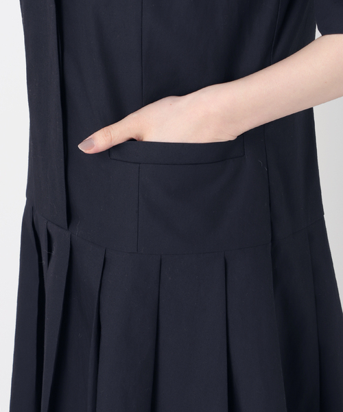 VERMEIL par iena ワンピース コットンリネンタイプライター