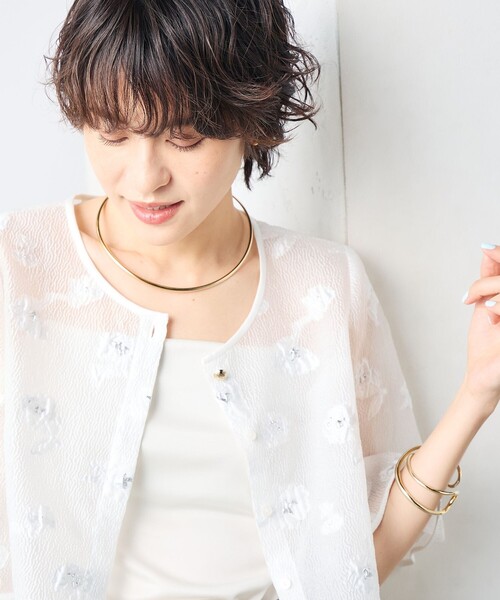 ノーリーズ＊フラワージャガードブラウス NOLLEY'S シャツ ブラウス 「セットアップ対応」フラワー