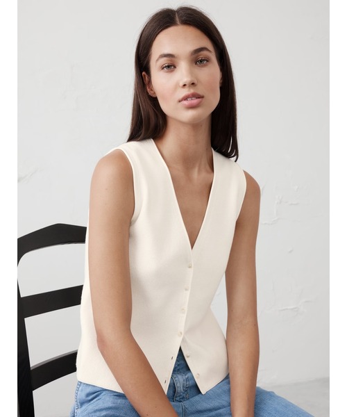 BANANA REPUBLIC ベスト ジレ FACTORY STORE Vネック セーター
