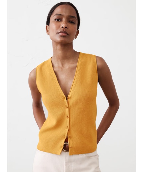 ベスト ジレ BANANA REPUBLIC FACTORY STORE　　Vネック セーターベスト レディース