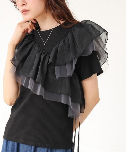 JACQUEMUS レディース アシメ プリーツ ドッキングカットソー JACQUEMUS レディース アシメ プリーツ ドッキングカットソー