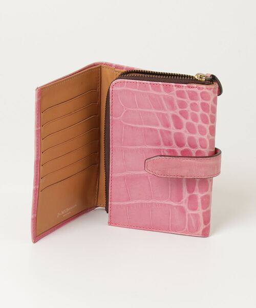J&M DAVIDSON お財布　ピンク×ブラウン J&M Davidson 「J&M DAVIDSON 」 財布 - ピンク レディース