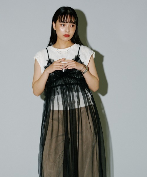 terrace tシャツ ビラビラカットストライププルオーバー レディース