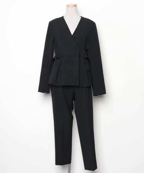 新品未使用⭐︎RUIRUE BOUTIQUE 洗えるビジネススーツパンツセット　黒 RUIRUE BOUTIQUE セットアップ 選べる6タイプ洗える