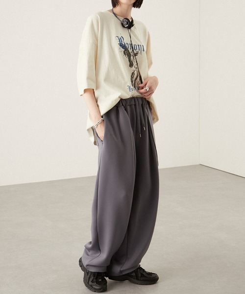 「Alfred Alex」 半袖Tシャツ L ブラック メンズ