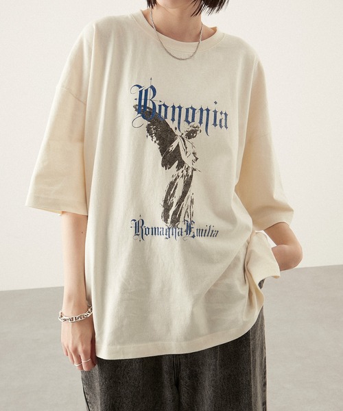 「Alfred Alex」 半袖Tシャツ L ブラック メンズ