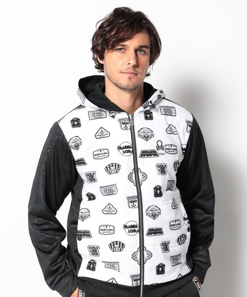 【美品】【50】MARK＆LONA ブルゾン ジャケット メンズ MARK&LONA（マークアンドロナ） 「MARK & LONA」 ブルゾン 50 ホワイト