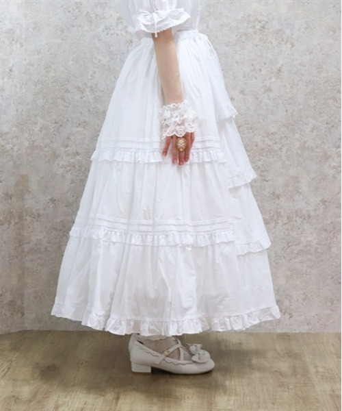 Chalmiere クラシックコットンレーススカート Chalmiere スカート クラシックコットンスカート : ZOZOTOWN