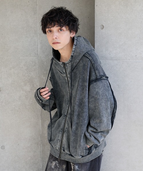 PLAY グレー ジップアップパーカー Comme Des Garçons Play ジップアップ パーカー | グレー