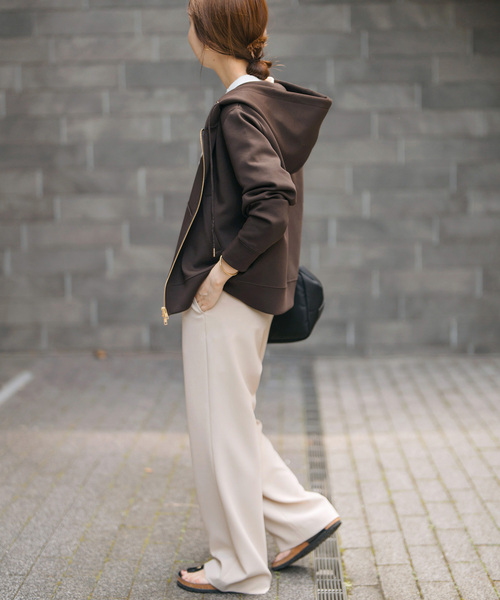 Spick＆Span パーカー 「追加」ストレッチジップフードパーカー