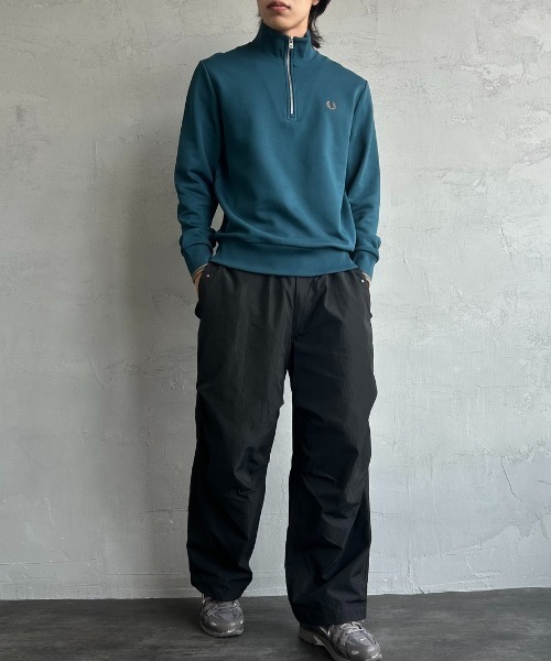 トレーナー スウェット 「WEB先行予約」「FRED PERRY/フレッドペリー」 ワンポイントロゴ刺繍 ハーフジップスウェット M3574 レディー FRED PERRY トレーナー スウェット 「WEB先行予約」「FRED PERRY