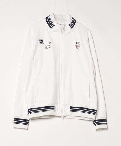 美品　ビームスゴルフ ジップブルゾン　Lサイズ BEAMS GOLF（ビームス ゴルフ） ジップアップブルゾン LARGE ホワイト
