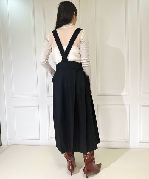 スカート グリッターストライプサロペットスカート : ZOZOTOWN Yahoo