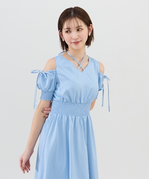 REDYAZEL シャーリングショルダーミニワンピース レディアゼル REDYAZEL シャーリングショルダーミニワンピース