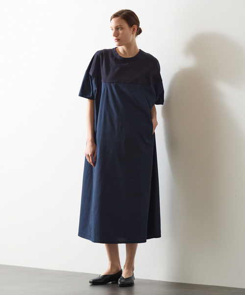 LOGEMENT DE CLAIRE ワンピース カットソーコンビワンピース