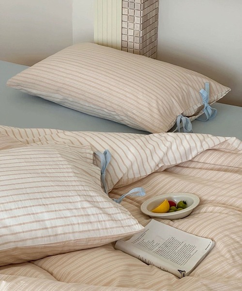 ベッド 寝具 「 ammy. / エイミードット 」 ストライプ コットン 枕