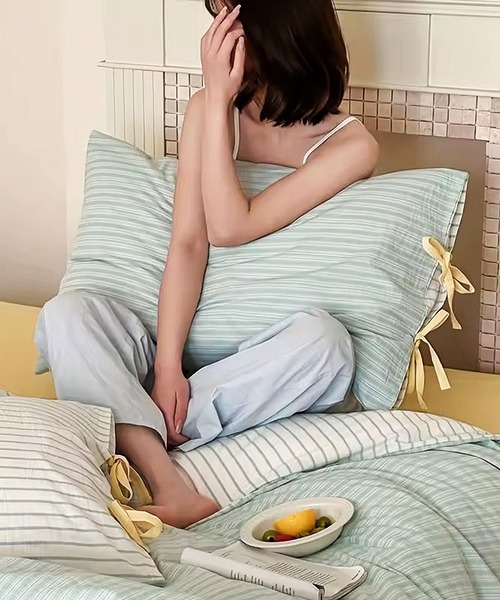 ベッド 寝具 「 ammy. / エイミードット 」 ストライプ コットン 枕