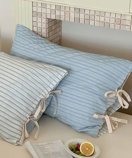 ベッド 寝具 「 ammy. / エイミードット 」 ストライプ コットン 枕