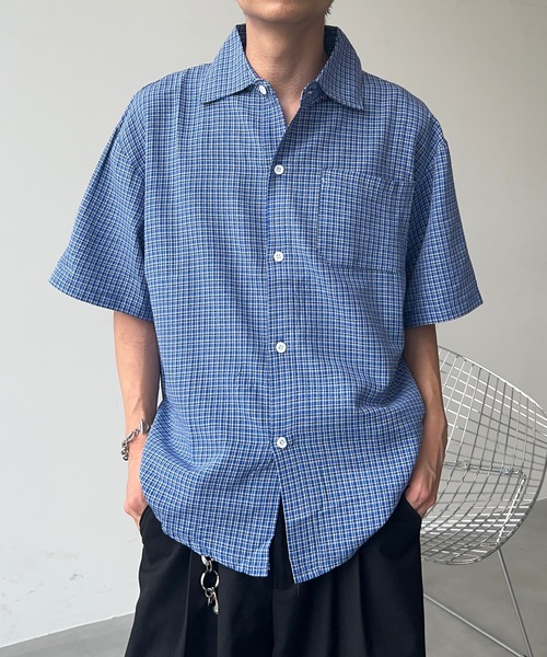 GIVENCHY ユニセックス　幾何学模様 半袖シャツ UNDERSTATEMENTs シャツ 「ユニセックス」ベーシックチェック柄