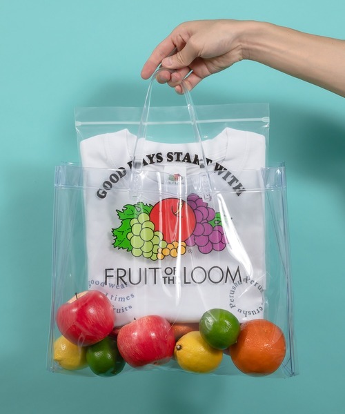 「Perushu」 半袖Tシャツ「fruit of the loomコラボ」 LARGE オフホワイト メンズ