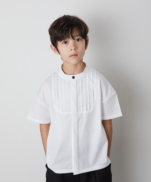 「riziere」 「KIDS」半袖ブラウス 150 ホワイト キッズ