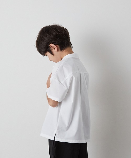 「riziere」 「KIDS」半袖ブラウス 150 ホワイト キッズ