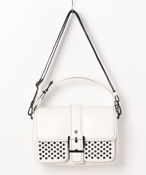 MICHAEL KORS　COLBY グロメット レザー クロスボディ メンズ MICHAEL KORS（マイケルコース） ショルダーバッグ COLBY グロメット