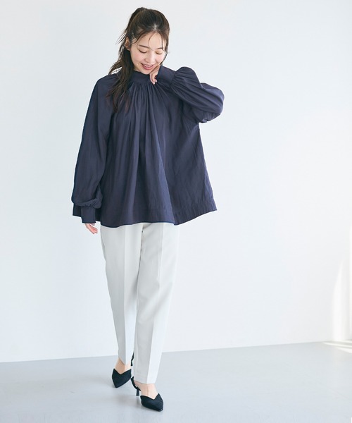 coca（コカ） ブラウス シャツ バックリボンサテンブラウス レディース