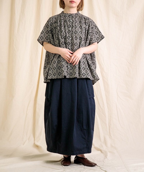 「Brocante」 ドルマンスリーブシャツ 2 ブラック系その他 レディース_画像6