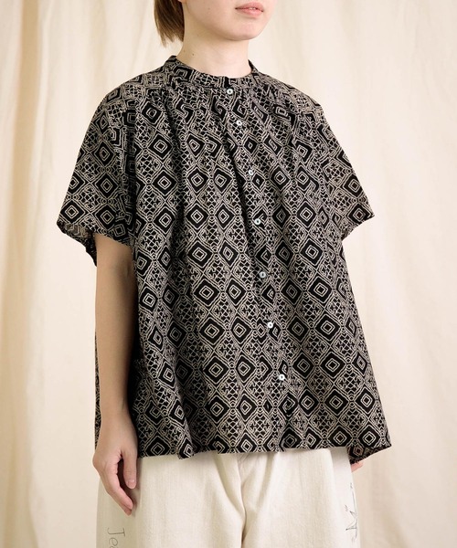 「Brocante」 ドルマンスリーブシャツ 2 ブラック系その他 レディース_画像8