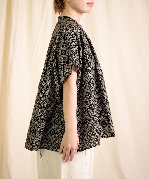 「Brocante」 ドルマンスリーブシャツ 2 ブラック系その他 レディース_画像9