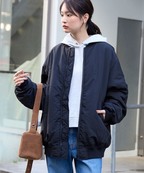 【1回使用:美品】SOFTHYPHEN 定価¥60,500ブラック MA-1 ZOZOTOWN Yahoo!店 - MA-1｜Yahoo!ショッピング