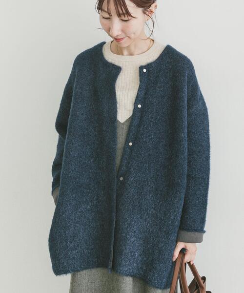 ADORE ニット　カーディガン　コート アクアガレージ aquagarage ロングニットコート ニット カーディガン