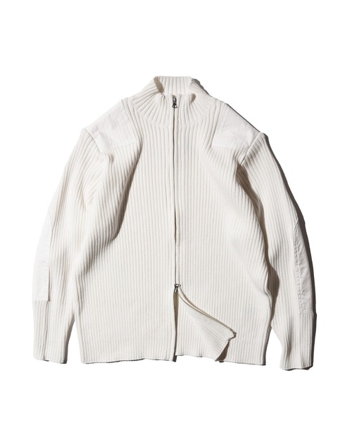 ICE & TECHNO ZIP UP COMBAT KNIT Mサイズ ICE & TECHNO ZIP UP COMBAT KNIT Mサイズ - メルカリ