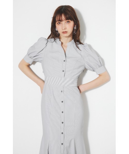 「rienda」 半袖ワンピース MEDIUM ブラック レディース_画像8