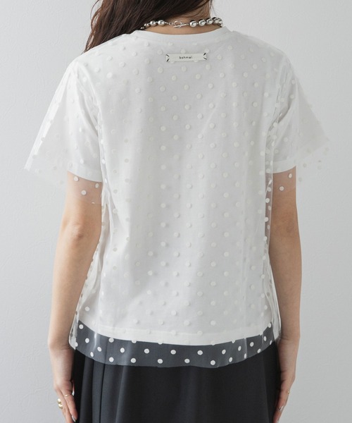 「bohmal」 半袖カットソー FREE ブラック レディース_画像3