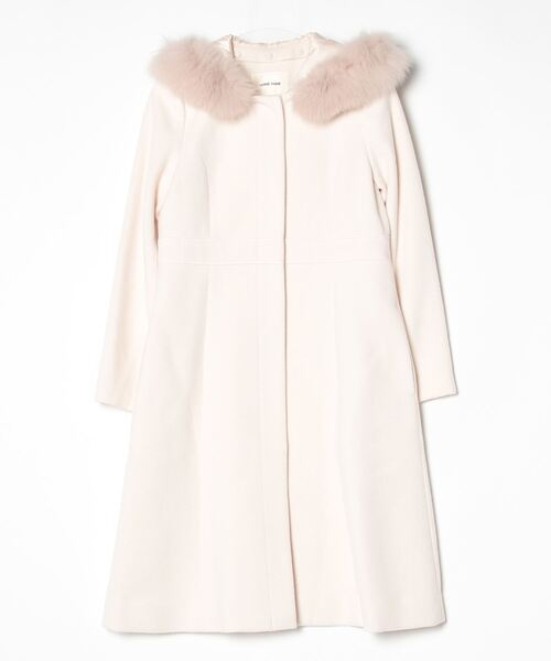 LAISSE PASSE（レッセパッセ） ファーコート 36 ホワイト レディース