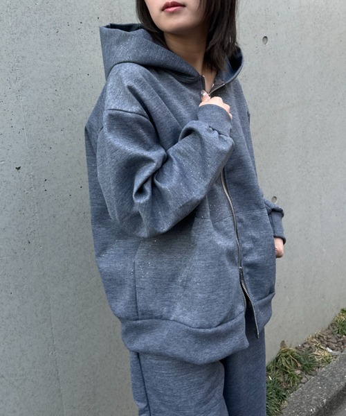 ✨美品✨Bellide 裏起毛スウェット　セットアップ　サイズ2  グレー 楽天市場】セットアップ レディース 秋冬 スウェット上下 へそ出し