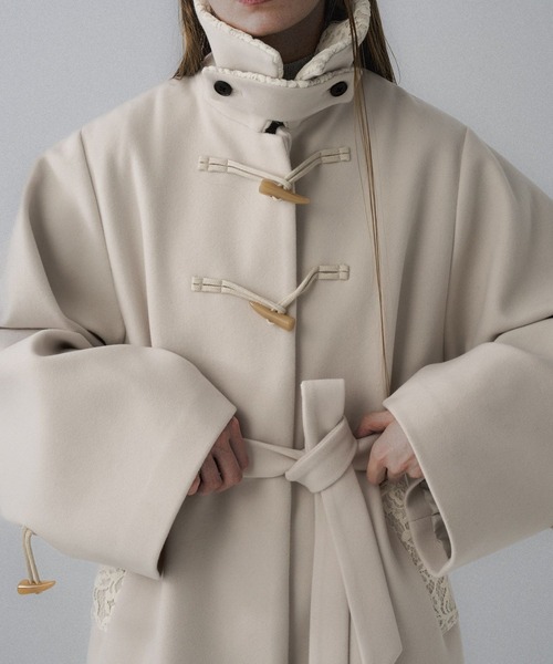 HARE（ハレ） ステンカラーコート コート ウーリーテックトグルボタン
